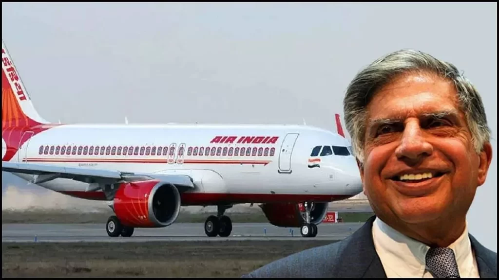 Tata took over the command of Air India