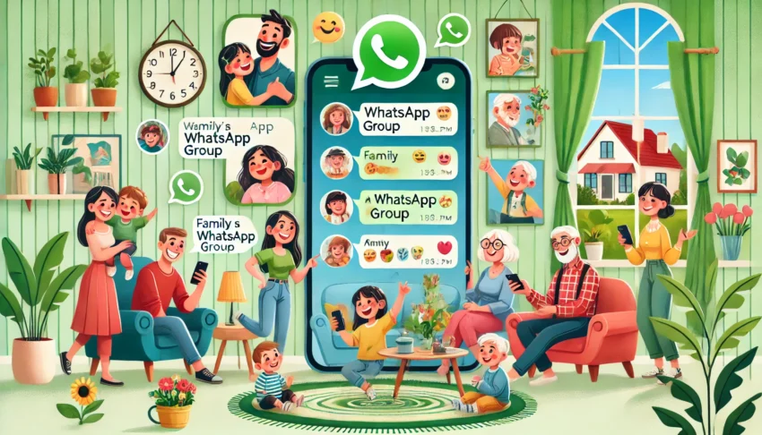 Keluarga dengan Grup WhatsApp 2 Keluarga dengan Grup WhatsApp