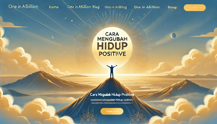 Cara Mengubah Hidup Positif 2 Cara Mengubah Hidup Positif