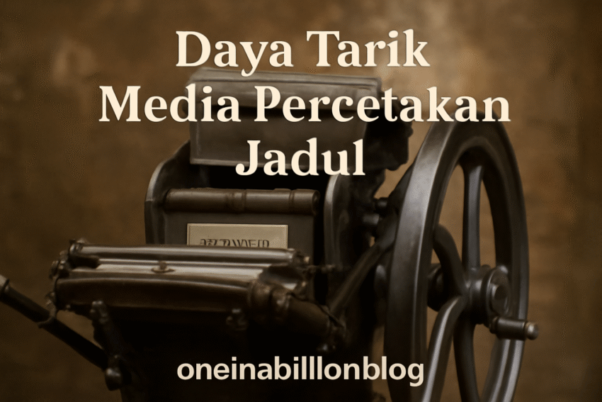 Daya Tarik Media Percetakan Jadul 4 Daya Tarik Media Percetakan Jadul