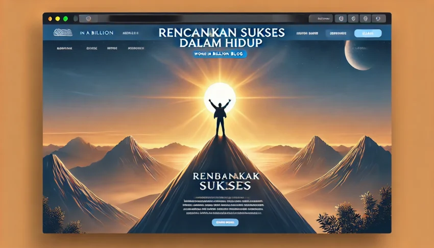 Rencanakan Sukses Dalam Hidup 6 Rencanakan Sukses Dalam Hidup