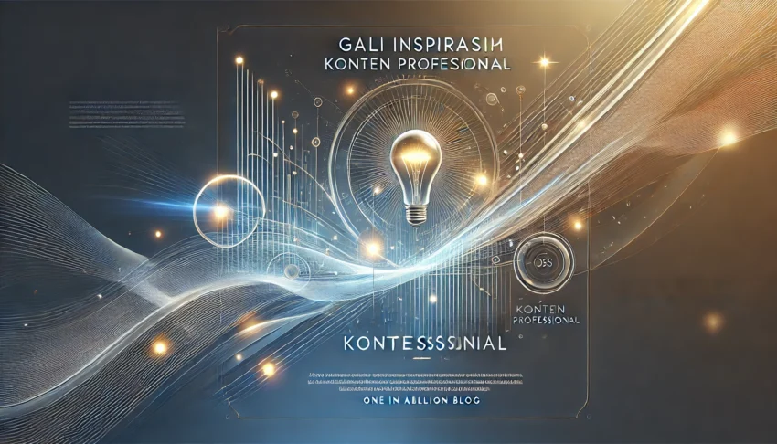 Gali Inspirasi Konten Profesional