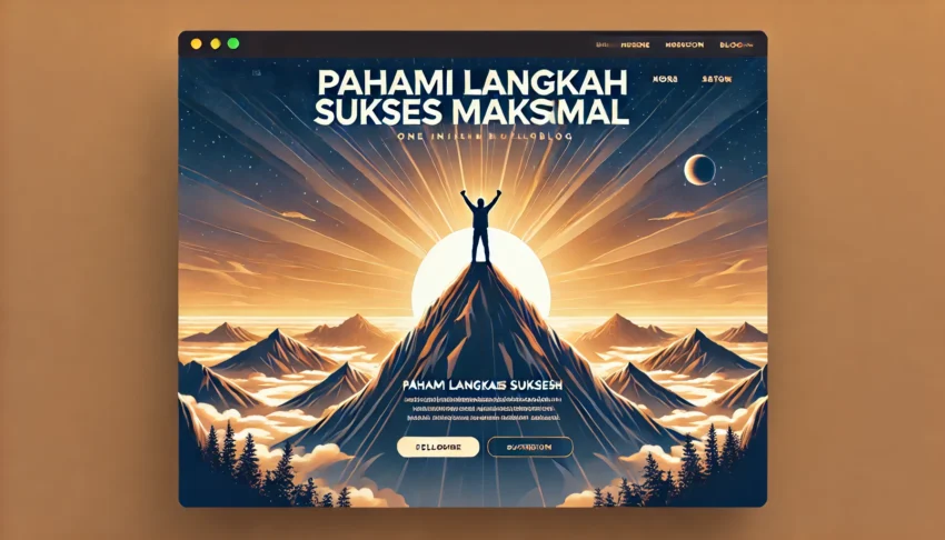 Pahami Langkah Sukses Maksimal